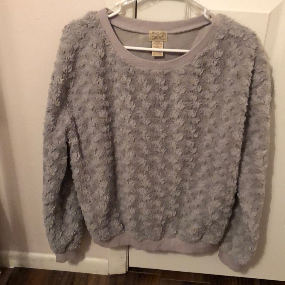 Gray Long-Sleeve Sweater
